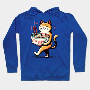 Cat carrying ramen noodles Hoodie